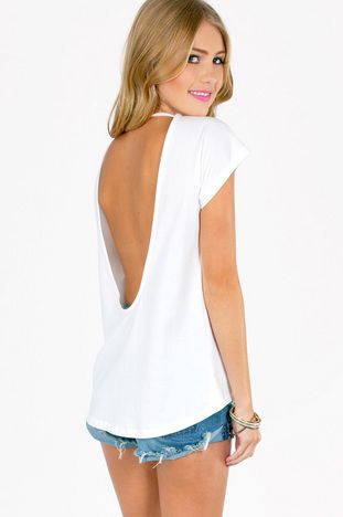 Backless t-shirt casual dress: Backless dress  