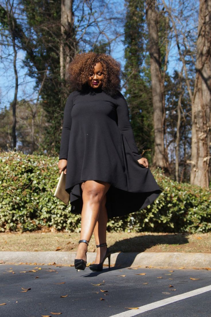 You should not miss these little black dress, Plus-size clothing: Plus size outfit,  High-Heeled Shoe  