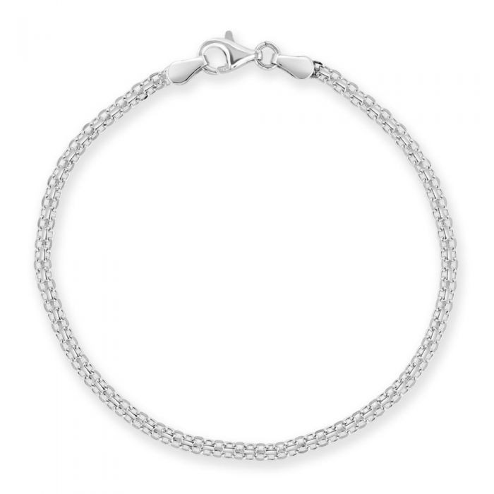 Sterling Silver 2.4mm Bismark Bracelet £9.00: Sterling Silver Bracelet,  bracelet  