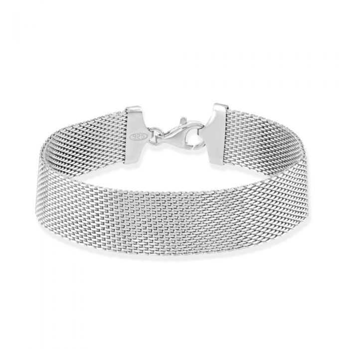 Sterling Silver 14mm Mesh Bracelet £78.00: Sterling Silver Bracelet,  bracelet  