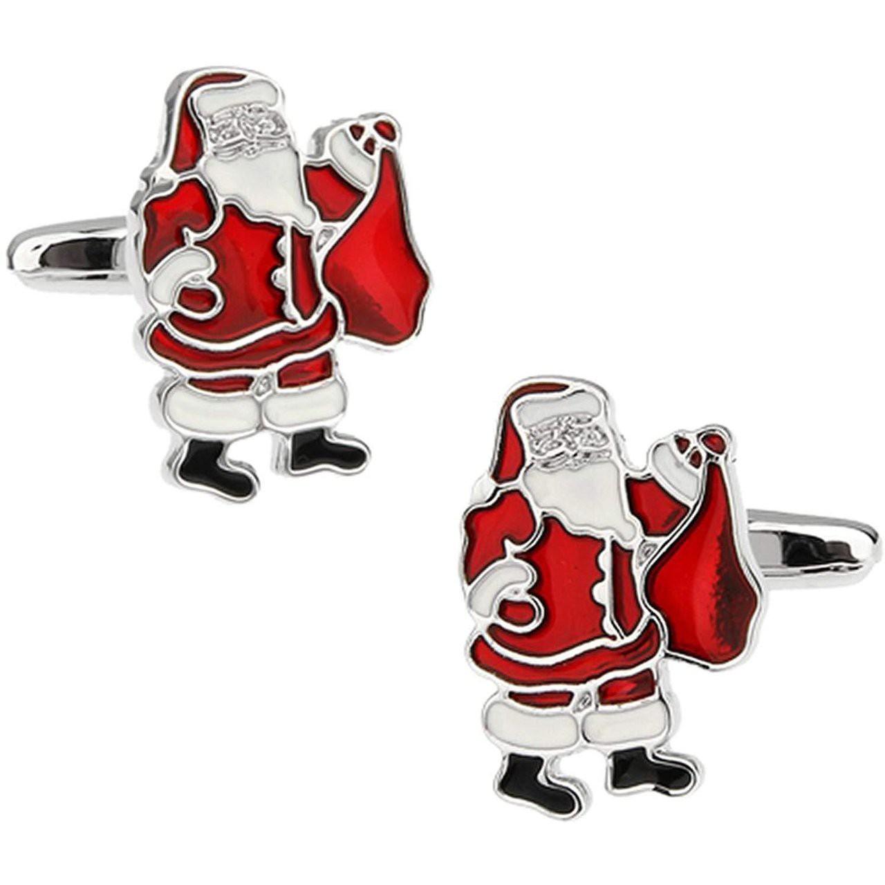 HO HO HO SANTA CUFFLINKS: NOVELTY CUFFLINKS  