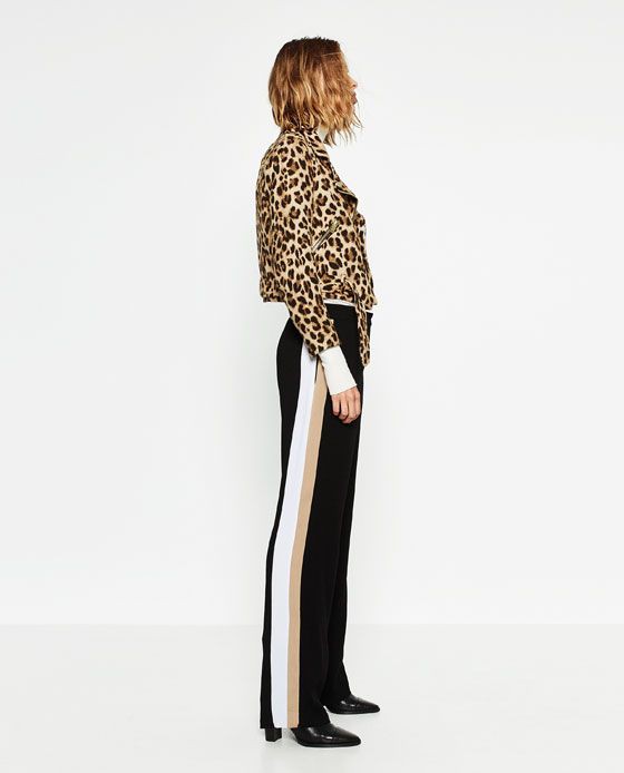 Beautiful Side stripe trousers: black trousers,  Pants Black,  Trouser Outfits,  Stripe Trousers  