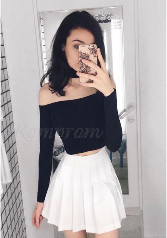 White tennis skirt outfit, Two-piece Dress: Two-Piece Dress,  Skirt Outfits  