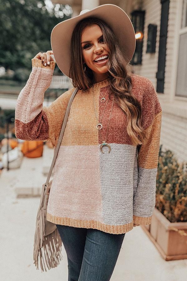 Color Block Sweaters outfit | Outfits With Color Block Sweaters & Coats ...