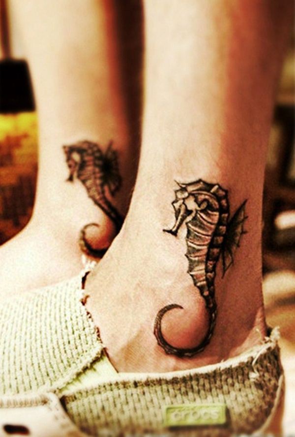 Appealing designs for seahorse tattoo ankle, Temporary tattoo | Tattoo Ideas  For Girls | Fashion model, Physical strength, Tattoo Ideas