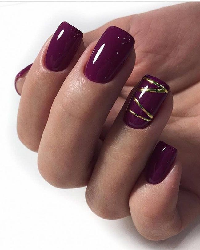 Trendy Shellac Nail Designs 2019 Nail Art Burgundy Nails