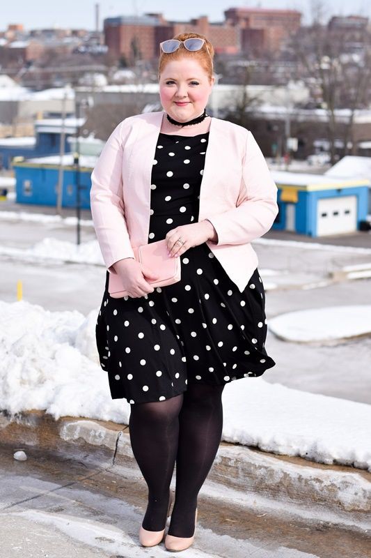 Marvelous ideas on Plus-size clothing, Casual wear: Plus size outfit,  Polka dot  
