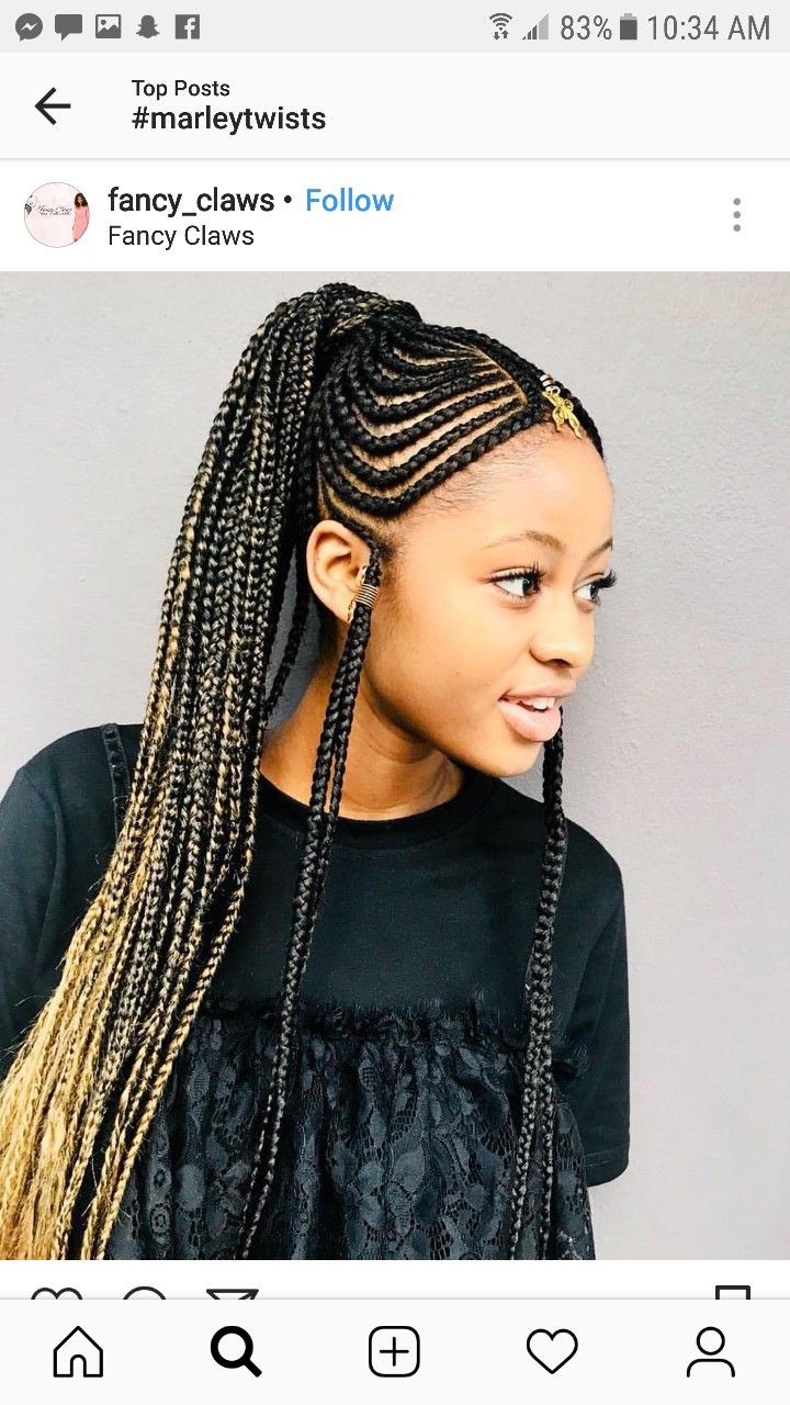 Braid hairstyles for black girls: African Americans,  Jheri Curl,  Box braids,  Braids Hairstyles,  Black hair  