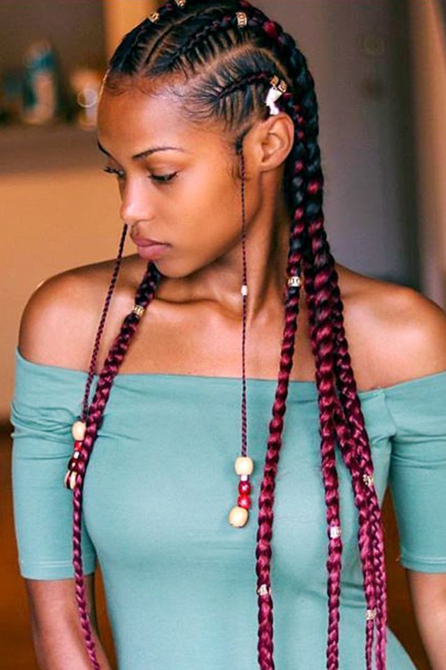 Most Tired Ideas For Summer Braid Styles Human Hair Color Fulani Braids Hairstyles Black 