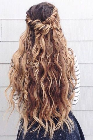 Mermaid hairstyles for long hair: Long hair,  Hairstyle Ideas  
