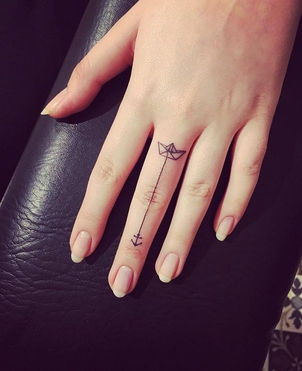 Great looking finger tattoo, Little finger: Ring finger,  Tattoo Ideas  