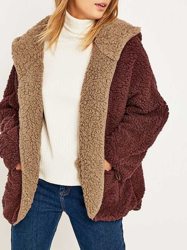 Urban outfitters teddy jacket, Urban Outfitters | Hooded Coats For ...