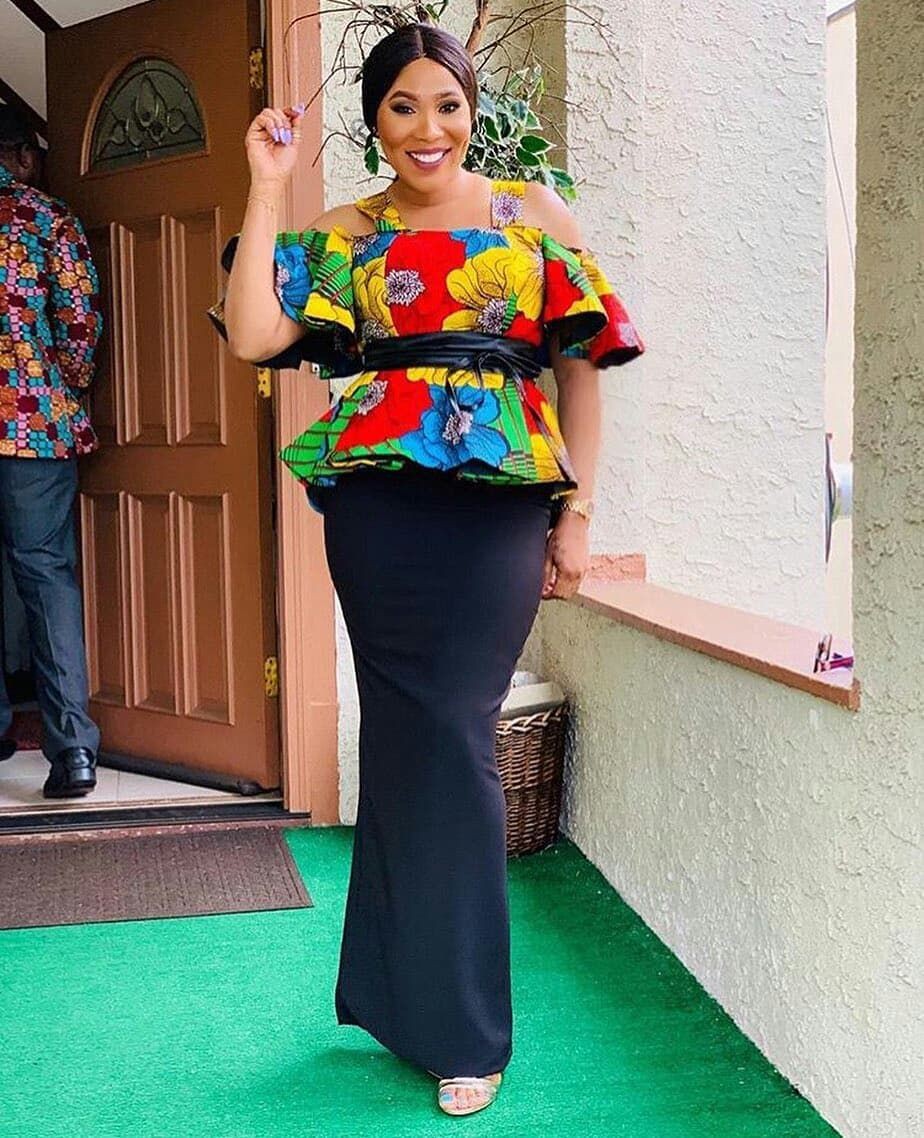 ankara skirt and blouse style for wedding