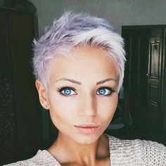 Edgy short pixie cut