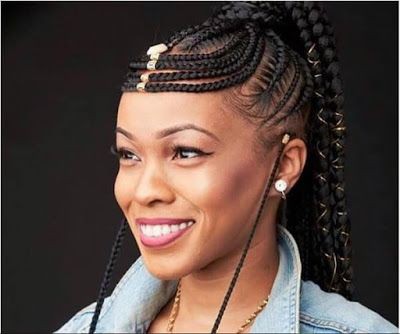 Straight up braids hairstyles 2019, Box braids | Fulani ...