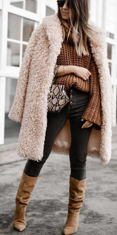 Wear anywhere style teddy coat, Fur clothing | Street Style Outfits For ...