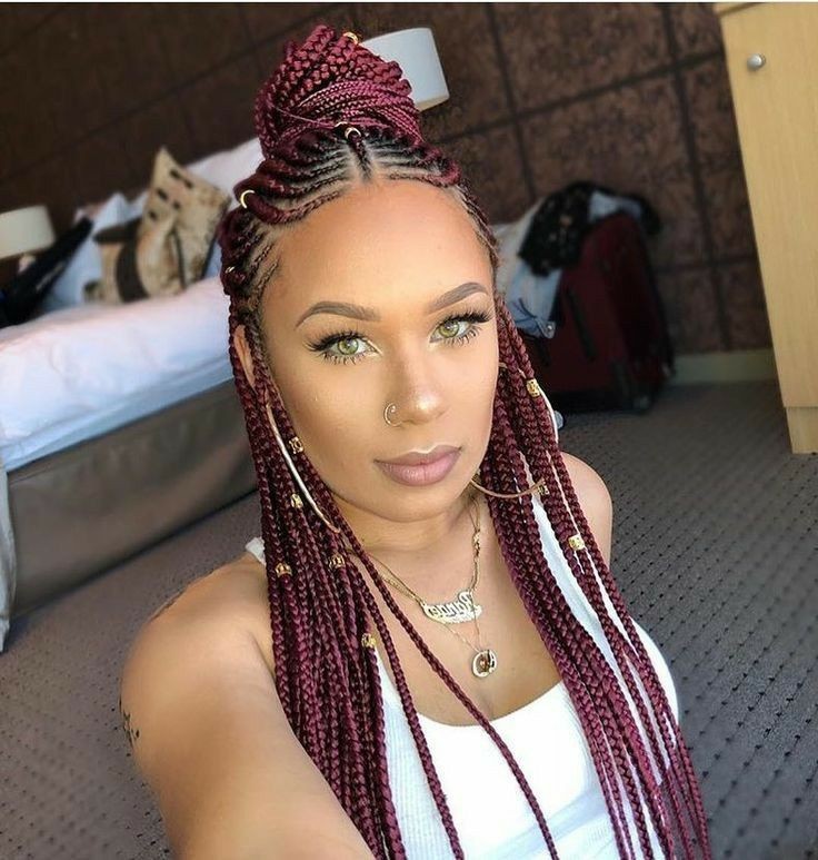 Wear anywhere braided style, Box braids: Bob cut,  Hairstyle Ideas,  Box braids,  Braids Hairstyles,  French braid  