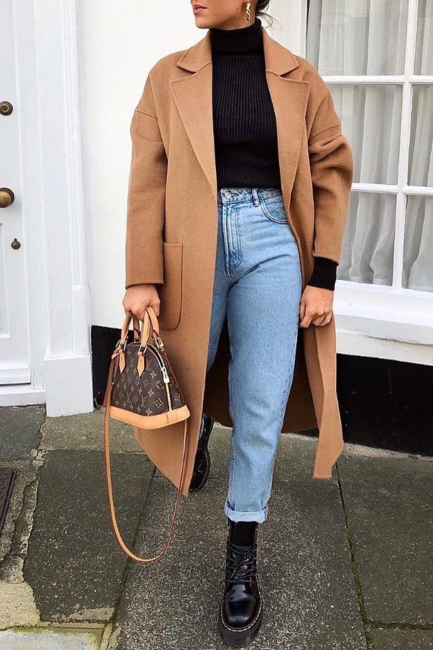 Check out these looks of style instagram, OVERSIZED COAT, Combat Boots  Outfit