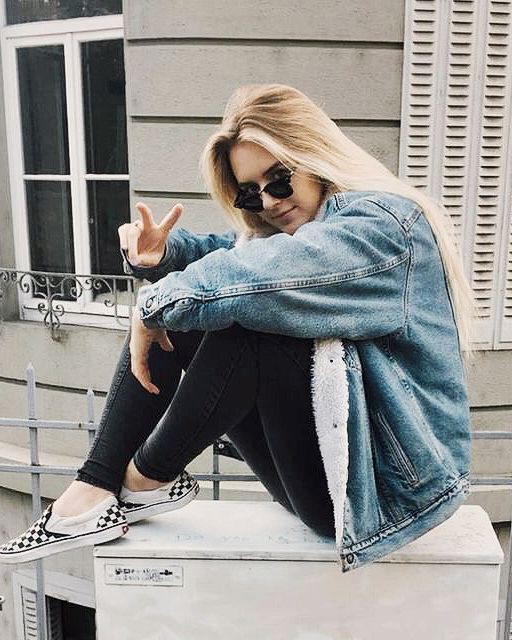 vans slip on checkerboard outfit