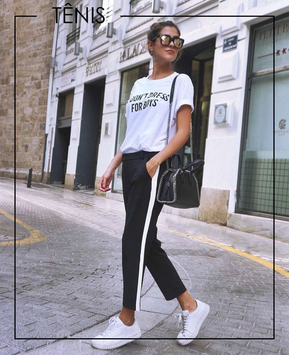 Pantalon con lineas al costado: Casual Outfits,  Trouser Outfits  