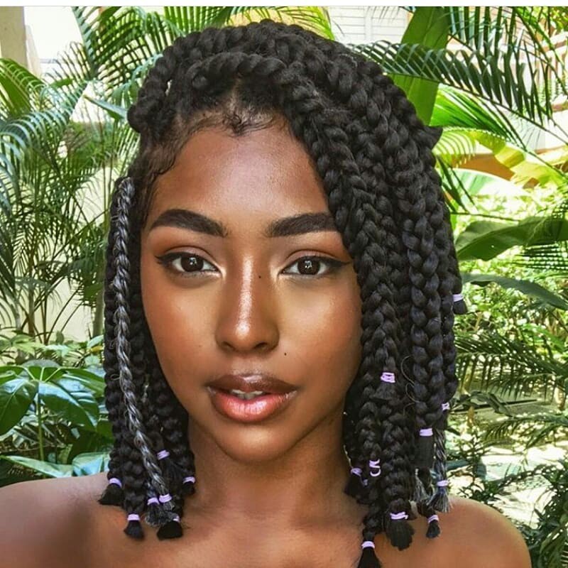 Fit For All Short Braids Hairstyles Artificial Hair