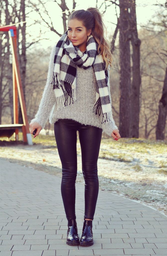Beautiful & Stylish invierno outfits lindos, Winter clothing | Leather  Legging Outfit | Casual wear, fur collar, Lapel pin