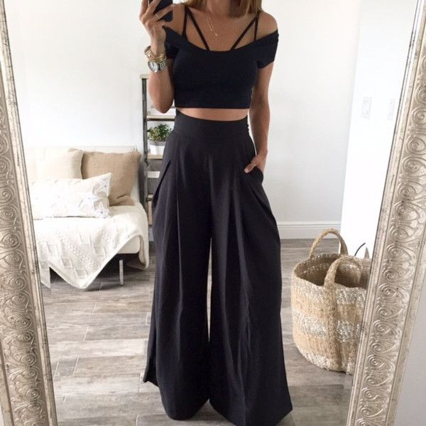 Tie Waist Wide Leg Pants | Flowy pants outfit, Flowy pants, Wide leg pants