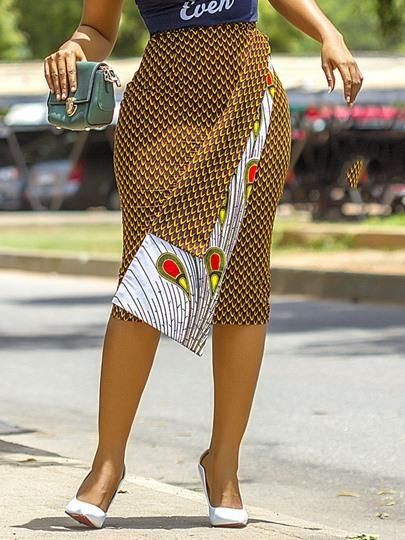 Cool designs for ankara skirt, African wax prints: African Dresses,  Pencil skirt,  Roora Dresses  