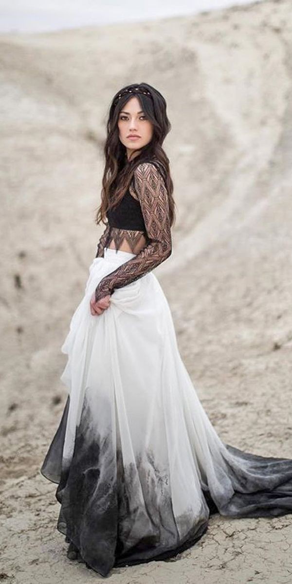Black boho wedding dress, Wedding dress: Boho Outfit  