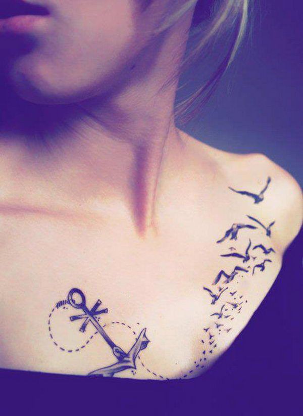 Good-looking anchor bird tattoo, temporary tattoo: Body art,  Temporary Tattoo,  Tattoo Ideas  