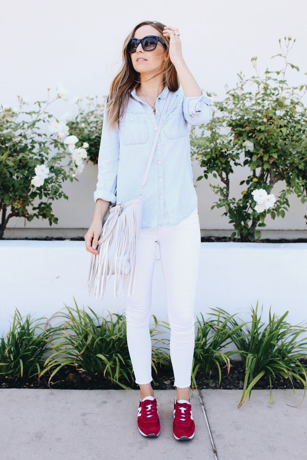 Red Sneakers Outfit