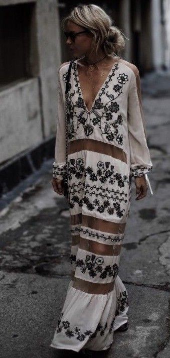 Tips for nice dress boho, Bohemian style: Bohemian style,  Maxi dress,  Boho Dress,  Hairstyle Ideas,  Casual Outfits  