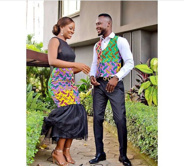 Kitenge Fashions For Couples, African wax prints, Photo shoot: Romper suit,  Photo shoot,  Kitenge Couple Outfits  