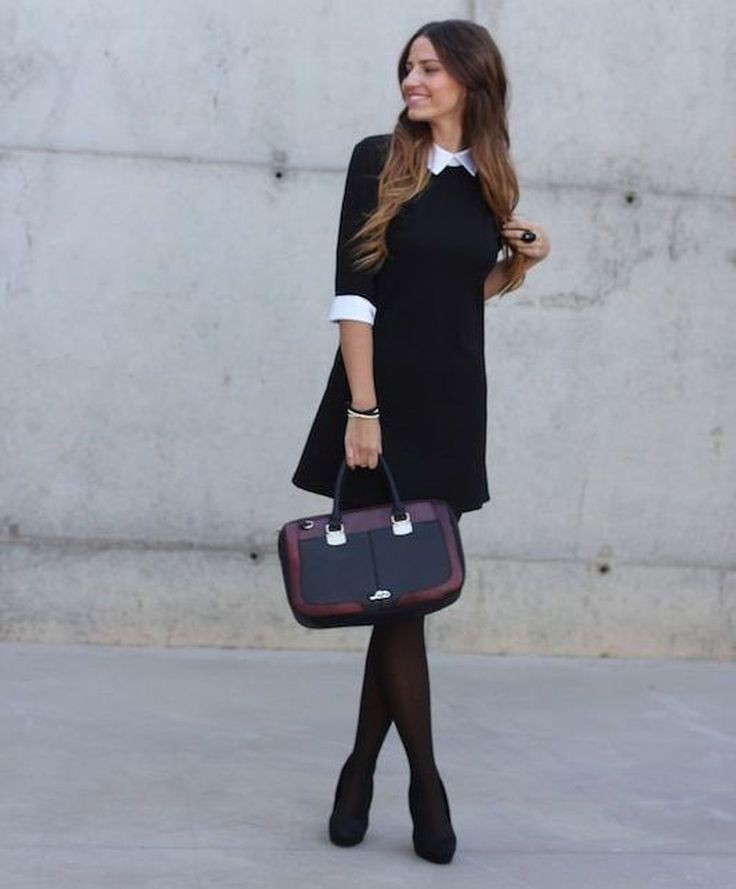 smart casual black dress