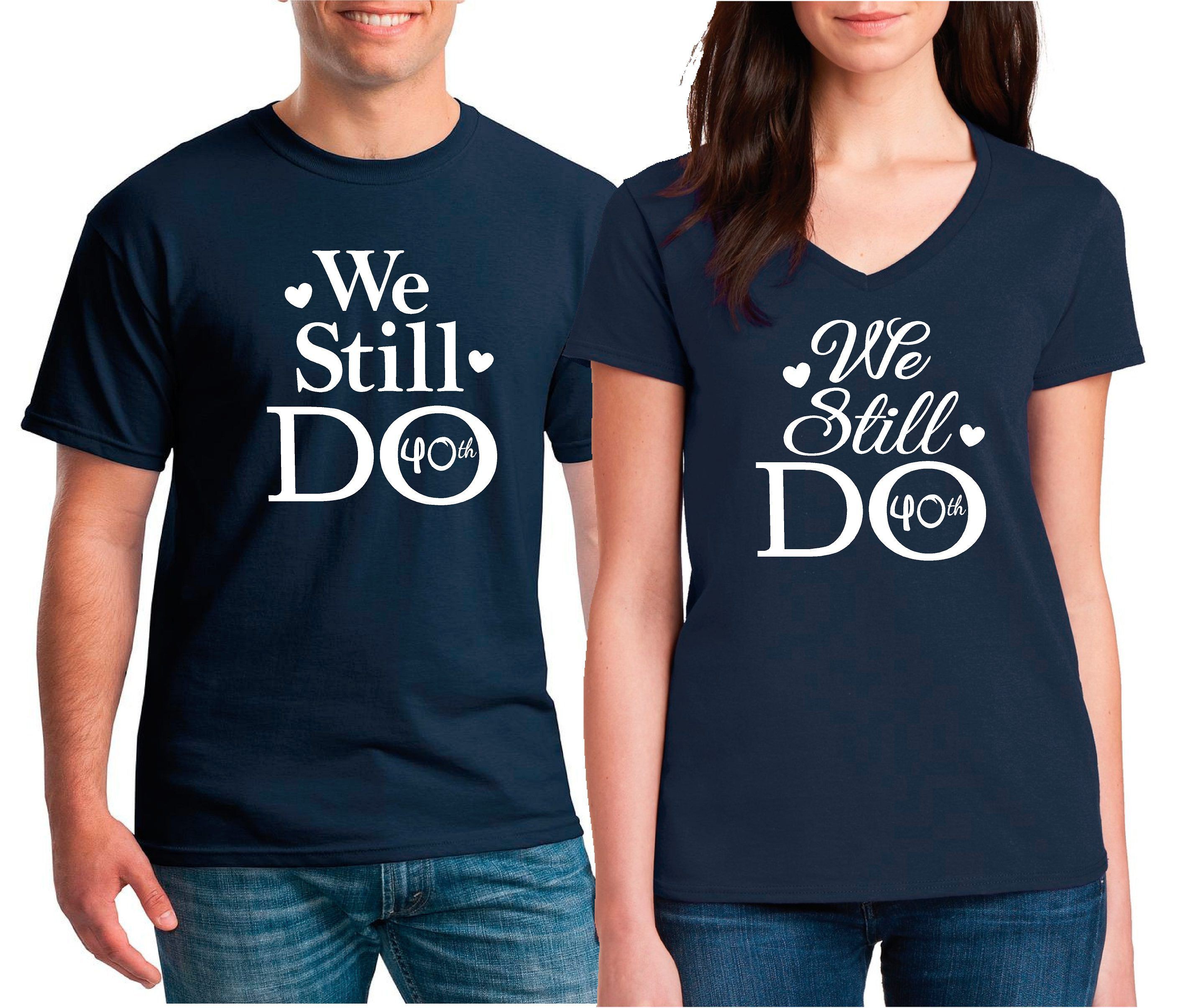 Anniversary t shirts for couples: couple outfits  