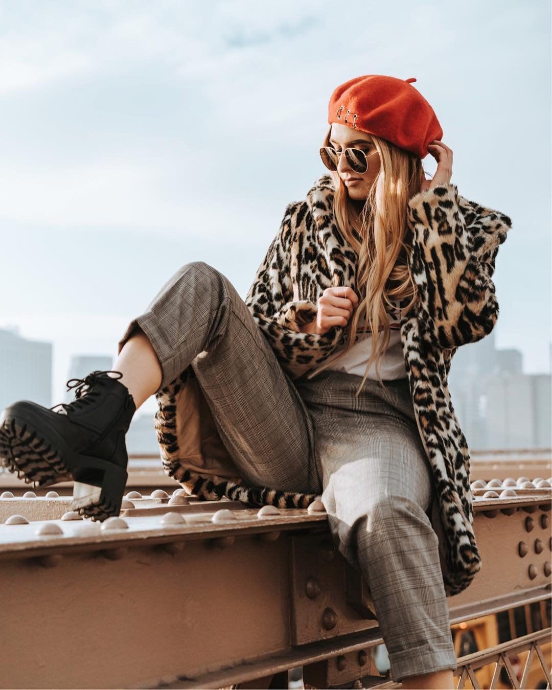 Leopard print coat outfit: Jacket Outfits  