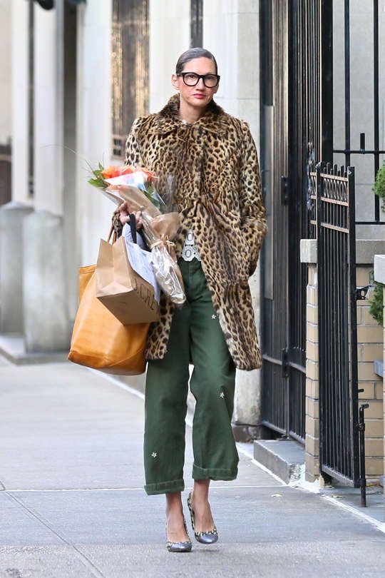 Jenna lyons leopard coat, Animal print: Fur clothing,  shirts,  Animal print,  Jacket Outfits  