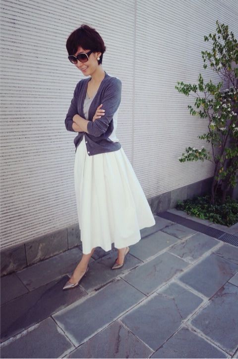 Outfit With Midi Skirt, Maki Tamaru, Vintage clothing: Vintage clothing,  Midi Skirt Outfit,  Maki Tamaru  