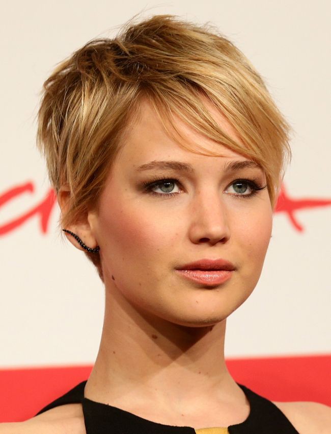 Jennifer lawrence pixie cut, Jennifer Lawrence | Fat Face Short Hair |  Audrey Hepburn, head hair, Jennifer Lawrence