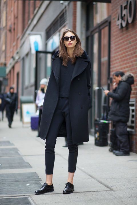 Fall new york street style: Street Style,  Fashion week,  New York,  winter outfits,  Brogue shoe  