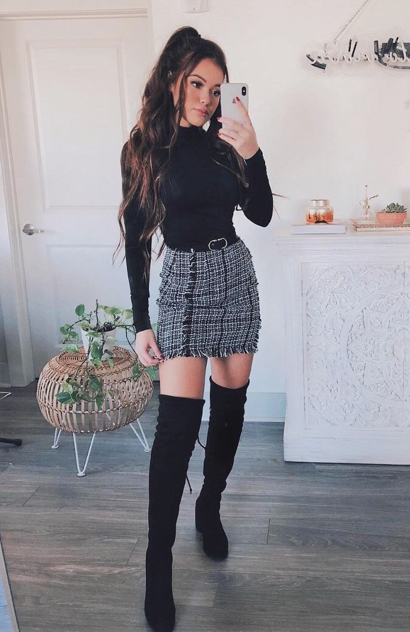 Cute Winter Outfits Skirt Pencil Skirt Birthday Dinner Outfit Ideas 