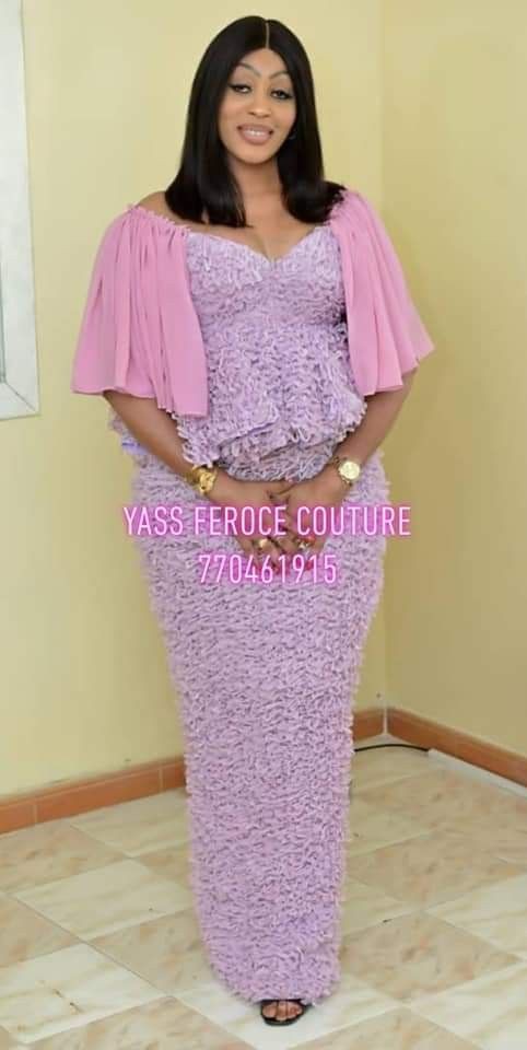 Latest Kaba And Slits Styles, African wax prints, Aso ebi: Evening gown,  African Dresses,  Bridesmaid dress,  Aso ebi,  Kaba Styles  