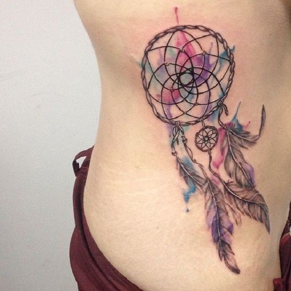 Find out these lovely dreamcatcher watercolor tattoo, White Background / Purple: Sleeve tattoo,  Body art,  Watercolor painting,  Temporary Tattoo,  Tattoo Ideas  