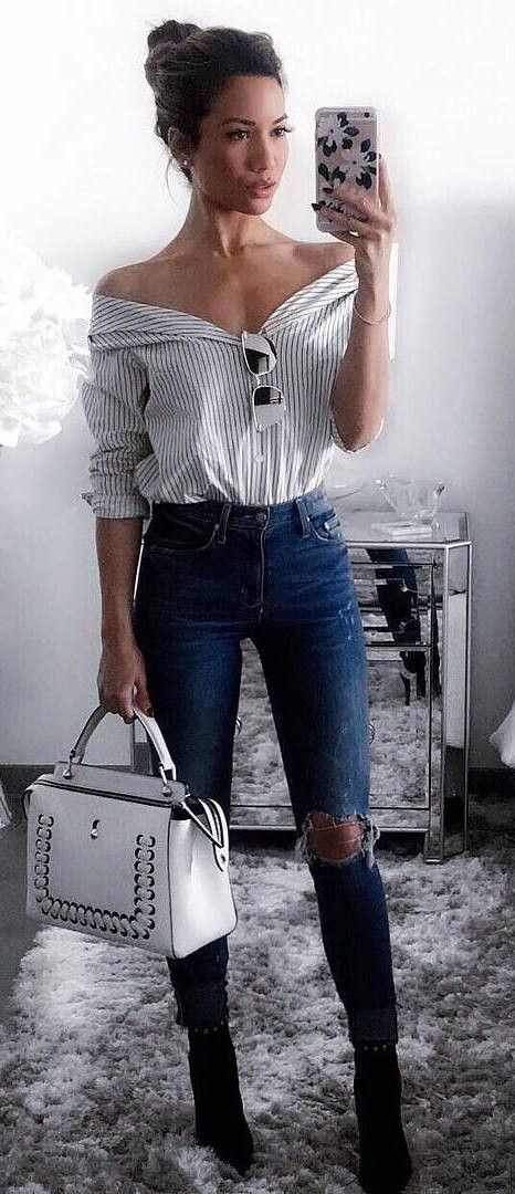 Unique outfit ideas simple outfits, Slim-fit pants | Brunch Outfit ...