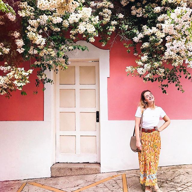 Tops To Wear With Maxi Skirts, Floral design, Cherry blossom: Skirt Outfits,  Floral design,  Cherry blossom  