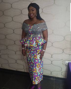 Ankara skirt and blouse, Skater Skirt: Cocktail Dresses,  Aso ebi,  Casual Outfits,  Kaba Styles  