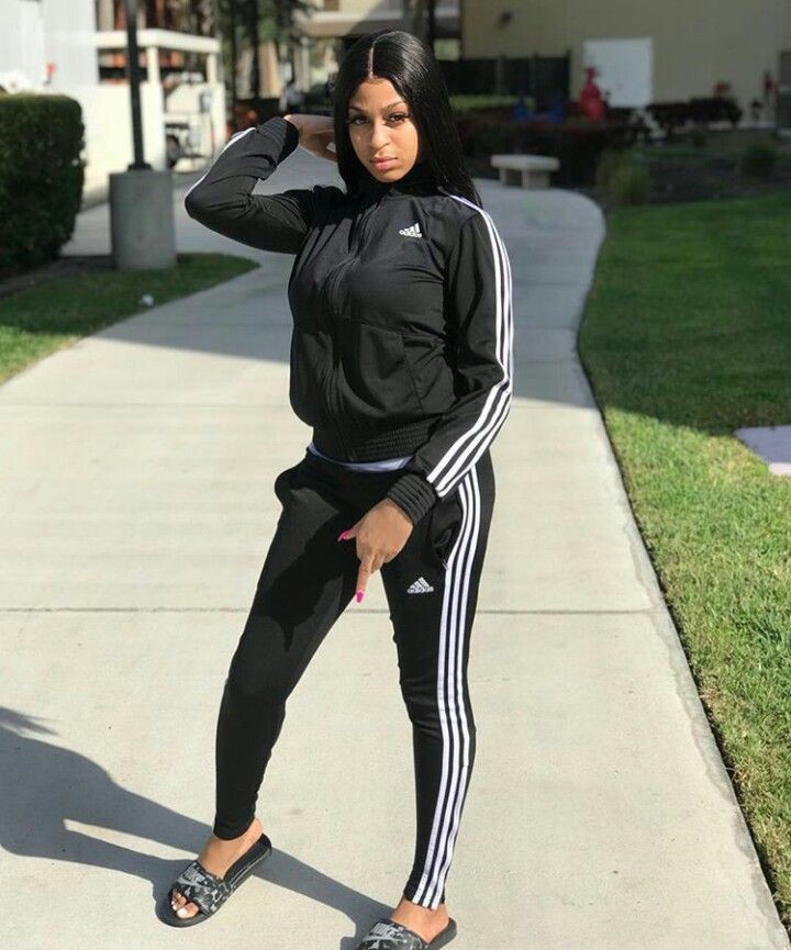 Insta Baddie Adidas Pants Outfits