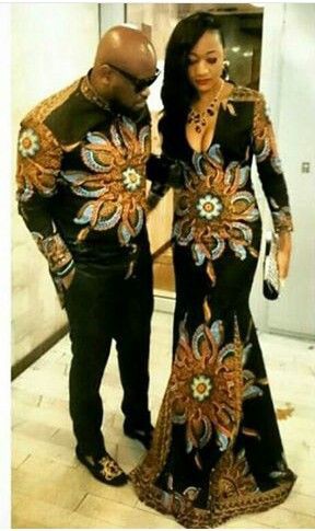 Couple african dress styles: African Dresses,  Folk costume,  Matching Couple Outfits  