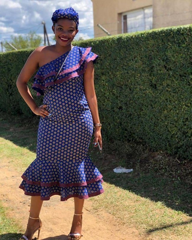 You Will Love These Elegant Shweshwe Dress African Wax Prints Seshoeshoe Patterns For 