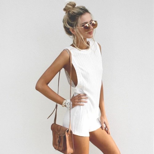 Outfit ideas summer outfits, Romper suit: Romper suit,  Backless dress,  Street Style,  Casual Outfits,  Youthful outfits  